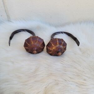set of 2 vintage curtain tie backs